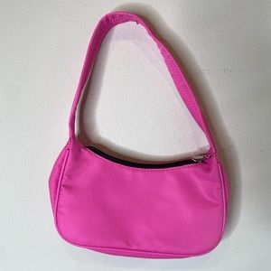 COPY - Neon hot pink baguette bag